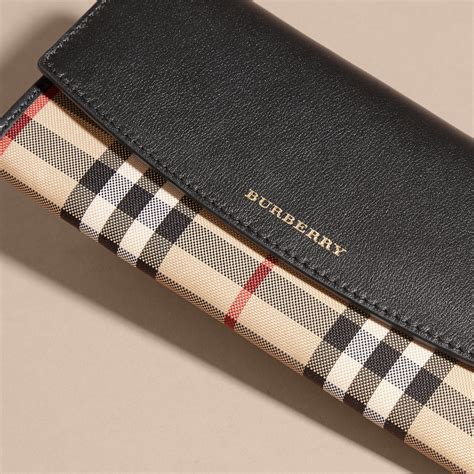 womens burberry black wallet|burberry continental wallets for women.